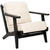 Nico Mid Century Accent Chair - ACH4501 - Bone/Black - Safavieh - 3 of 4