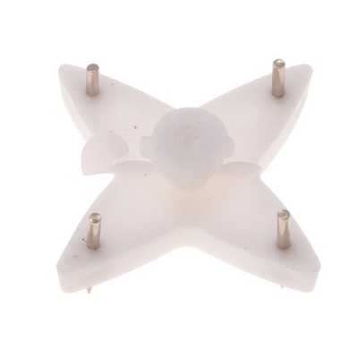 Unique Bargains Picture Hangers 4-Slot Mounting Hook ABS White 1.06"x1.06" 20 Pcs