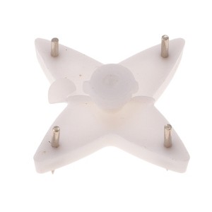 Unique Bargains Picture Hangers 4-Slot Mounting Hook ABS White 1.06"x1.06" 20 Pcs - 1 of 4