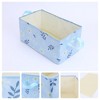 REGALWOVEN Chrysanthemum Print Collapsible Fabric Storage Bin with Handles 2 Pcs - 2 of 4