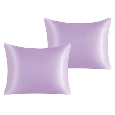 2 Pack Satin Pillowcases for Hair and Skin, Luxurious and Silky Pillow Cases with Envelope Closure - NTBAY