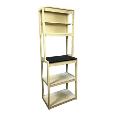 NicBex 5-Tier Storage Shelves,Storage Bakers Rack with Coffee Bar,Kitchen Shelves,Microwave Stand for Kitchen,Living Room