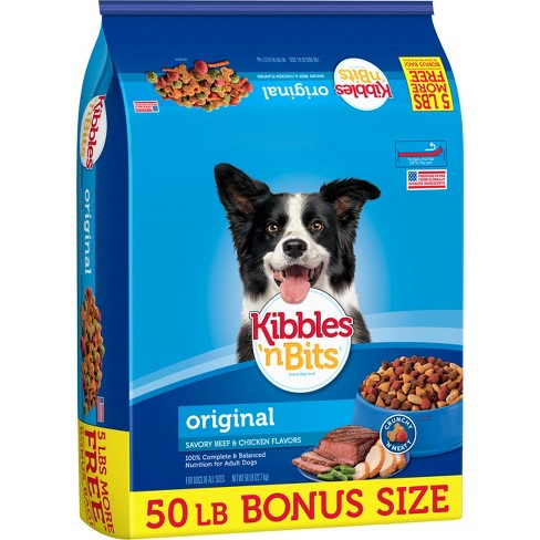 Kibbles 'n Bits Original Savory Beef And Chicken Dry Dog Food - 50lb