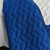 Slickblue 100% TC Fabric Quilt Set, Handmade, Full/Queen Size, Geometric Patchwork, Pink/Black, 3-Piece Set - 2 of 4