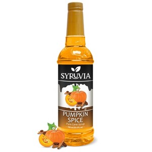 Syruvia Pumpkin Spice Syrup - 25.4 fl oz. Premium Flavoring Syrup For Coffee - 1 of 4