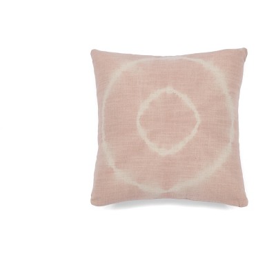 Aria Blush Medallion Tie Dye Decorative Pillow - Shiraleah