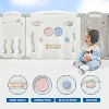 AMERLIFE Baby Playpen, Upgraded Portable Foldable Baby Fence with Game Panel and Safety Gate - 4 of 4