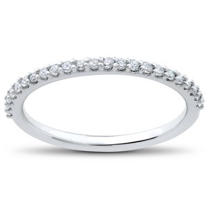 Pompeii3 1/4 ct Lab Created Diamond Wedding Ring 14k White, Yellow, Rose Gold, or Platinum - 1 of 2