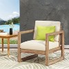 CAVINAS Outdoor Acacia Wood Patio Chairs with Waterproof Deep Seating,Wooden Patio Furniture for Porch,Garden,Balcony,Brown - 3 of 4