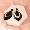 SOHI Women's Silver Marquise Drop Earrings - 2 of 3
