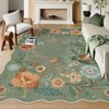 Lahome Machine Washable Back to College Series Floral Plant Floor Mat-Natural Bio-Printed Soft Rug for Living Room, School, Bedroom, or Entryway - 2 of 4