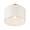 Livex Lighting Clark 1 - Light Semi-Flush Mount in  Satin Brass - 4 of 4