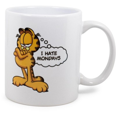 Surreal Entertainment Garfield "I Hate Mondays" Ceramic Mug Exclusive | Holds 11 Ounces