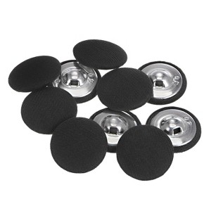 Unique Bargains Round Metal Sewing Cloth Covered Button 10 Pcs - 1 of 4