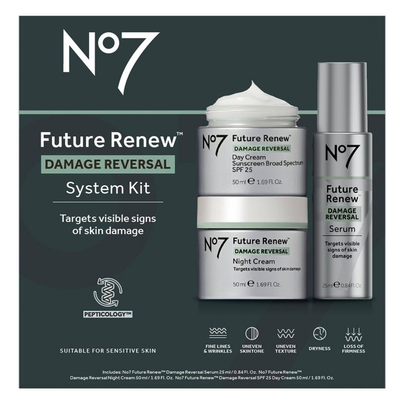 No7 Future Renew Damage Reversal Skincare System Kit - 3ct, 1 of 9