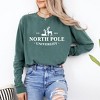 Simply Sage Market Women's North Pole University  Long Sleeve Garment Dyed Tee - 2 of 4