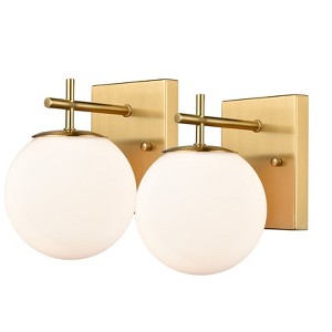 Claxy Mid Century Modern Globe Sconce - 2 Light - 1 of 4
