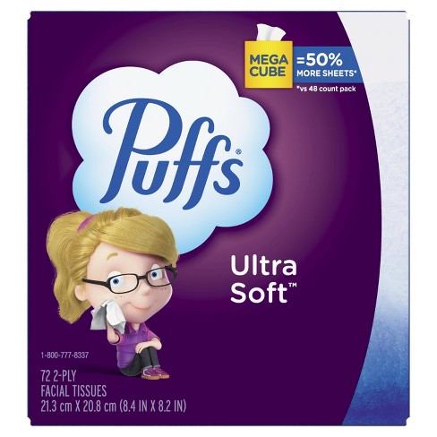 Puffs Ultra Soft Facial Tissue - 72ct : Target
