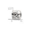 Black Bow Jewelry Sterling Silver Capricorn the Goat Zodiac Bead Charm - 4 of 4