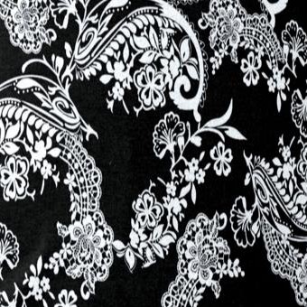 black lace paisley