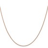 Black Bow Jewelry 1mm 14k Rose Gold Diamond Cut Open Franco Chain Necklace - 3 of 4
