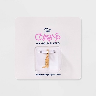 Little Words Project Cowboy Boot Charm - Gold