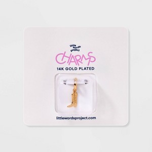 Little Words Project Cowboy Boot Charm - Gold - 1 of 2