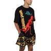 Jurassic Park Puff Print Dinosaur Art Adult Black Crew Neck Short Sleeve T-shirt XL - 2 of 4
