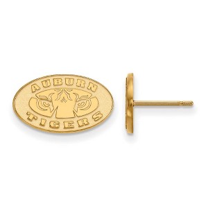 Black Bow Jewelry 10k Yellow Gold Auburn Tigers NCAA Post Earrings - 1 of 3