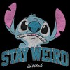 Juniors Lilo & Stitch Distressed Stay Weird Alien T Shirt - 2 of 4