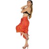 LA LEELA Women's Summer Beach Wrap Bikini Wraps Sarong Cover up Skirt Swimsuit Cover Ups for Swimwear Women One Size Orange, Leaf - 4 of 4