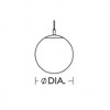 AFX Loretto 1 - Light Pendant in  Satin Brass - 2 of 3