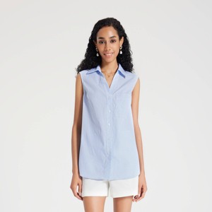 Women's V-Neck Button-Down Shirt - A New Day™ - 1 of 3