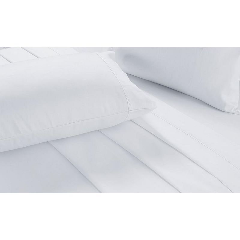 Lincove 400 Thread Count Cotton Sateen 4 Piece Sheet Set – Luxuriously Soft, 15" Deep Pockets, Includes 1 Fitted Sheet, 1 Flat Sheet, 2 Pillowcases, 2 of 8