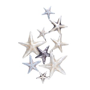Beachcombers Mixed Metal Capiz Starfish Wall Decor - 1 of 2