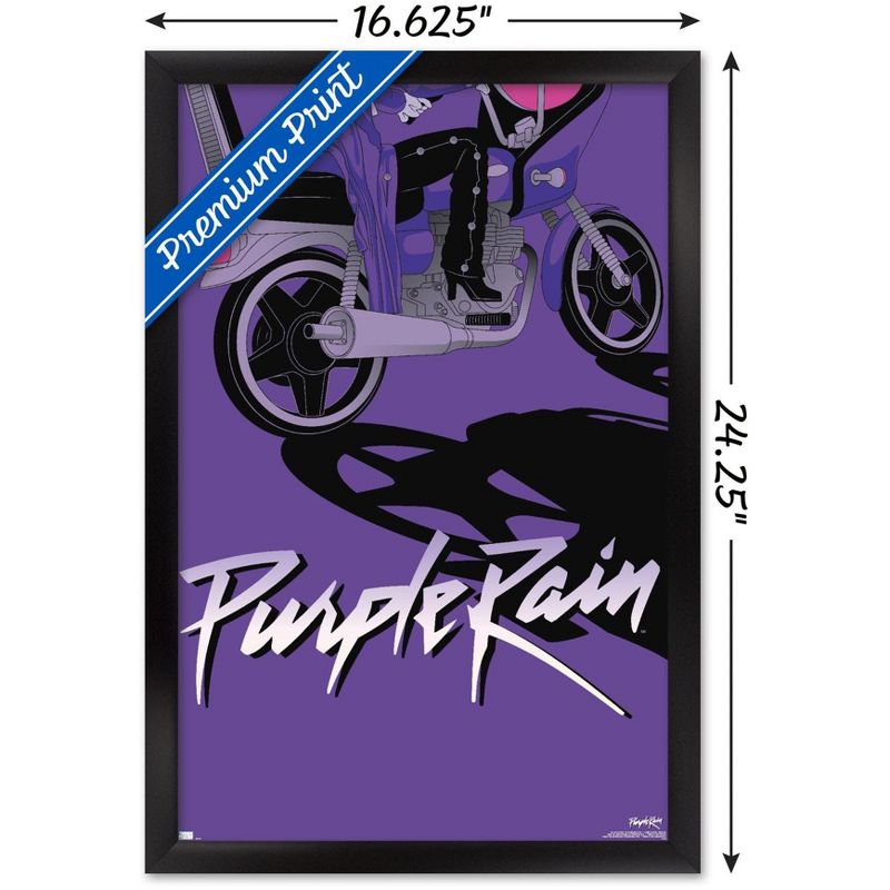 Trends International Warner 100th Anniversary: Art of 100th - Purple Rain Framed Wall Poster Prints, 3 of 7