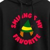 Women's - ELF - Christmas Family Set Smilings My Favorite Cropped Graphic Hoodie - 2 of 3