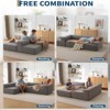 COZONY 108" Cloud Sectional with Chaise, Ultra-Soft Corduroy L-Shaped Sofa Bed, Super Fluffy, Cozy - 3 of 4