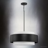 Urban Ambiance Luxury Modern Indoor Pendant,  9-5/8''H x 22"W x 22''D,  Matte Black Finish, UHP4861 - 3 of 4