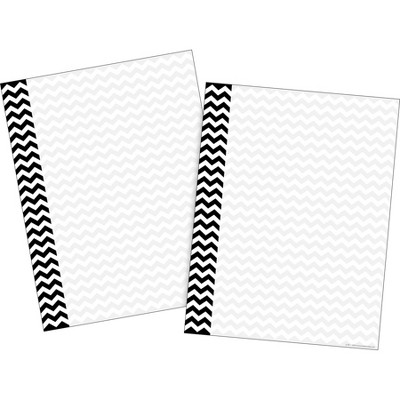 2pk Black Chevron Let's Write! Computer & Writing Paper - Barker Creek