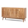 Warrenton Boho Handcrafted 2 Door Acacia Wood Sideboard Natural - Christopher Knight Home: Exotic Storage Cabinet - image 4 of 4