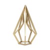 HomeRoots 10" Gold Metal Open Geometric Tabletop Sculpture - 4 of 4