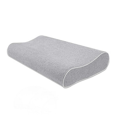 Mugetu Gel Filled Memory Foam Pillow-Neck Support for Back and Side Sleepers - Gray
