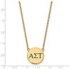 Black Bow Jewelry 14k Yellow Gold Plated Sterling Silver Alpha Sigma Tau Greek Life Necklace 18 Inch - image 2 of 4