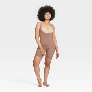 Spanx Oncore Firm Control Mid-thigh Shaper In Cafe Au Lait
