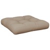 vidaXL Pallet Cushion Taupe 19.7"x19.7"x4.7" Fabric - 2 of 4