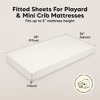 KeaBabies Mini Crib Sheets for Baby Girls, Boys, 2-Pack Soothe Pack and Play Sheets Fitted, Organic Pack N Play Mattress Sheet - 3 of 4