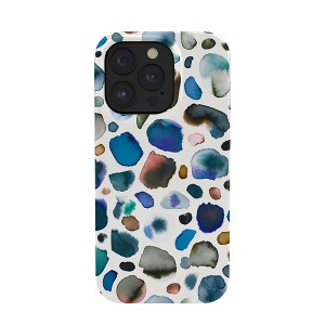 Ninola Design Watercolor Stains Blue GoldSnap iPhone Case - Society6 - 1 of 1