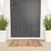 evamatise Abstract Flowers Summer Holiday Looped Vinyl Welcome Mat - Society6 - 2 of 2