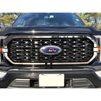 QAA SG61308 is a 38 Piece Stainless Steel Front Grille Accent Trim with Inserts, Surround Package That is Compatible with The Ford F-150 2021-2022